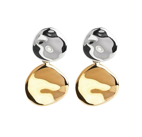 Najo Shard Double Disc Earrings