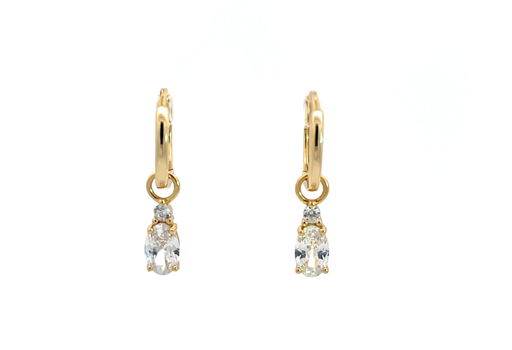 A Christmas Journey Baby Oval Earrings