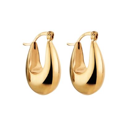 Najo Cloudland Hoop Earring Gold Plated
