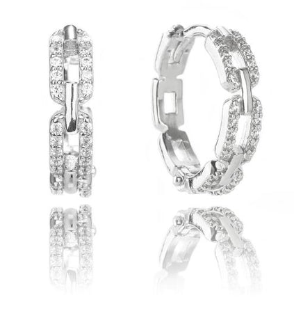 Georgini Goddess Link Hoop Earrings