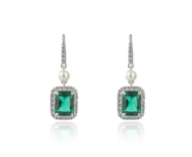 Georgini Nollaig Freshwater Pearl Earrings Silver