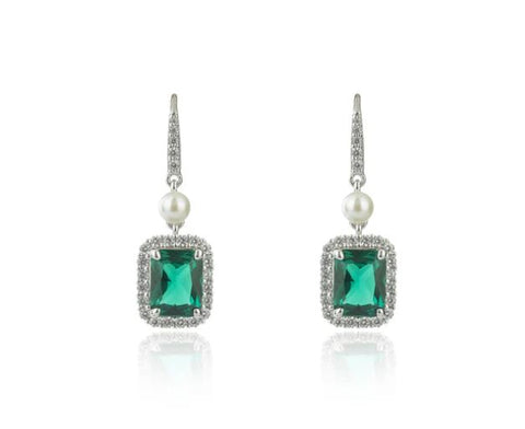 Georgini Nollaig Freshwater Pearl Earrings Silver