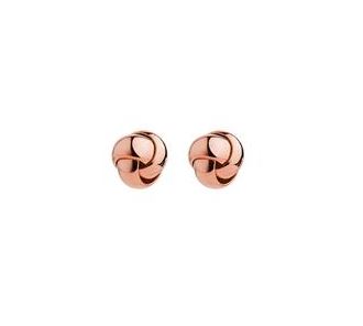 Najo Floret Stud Earrings Rose Gold Plated