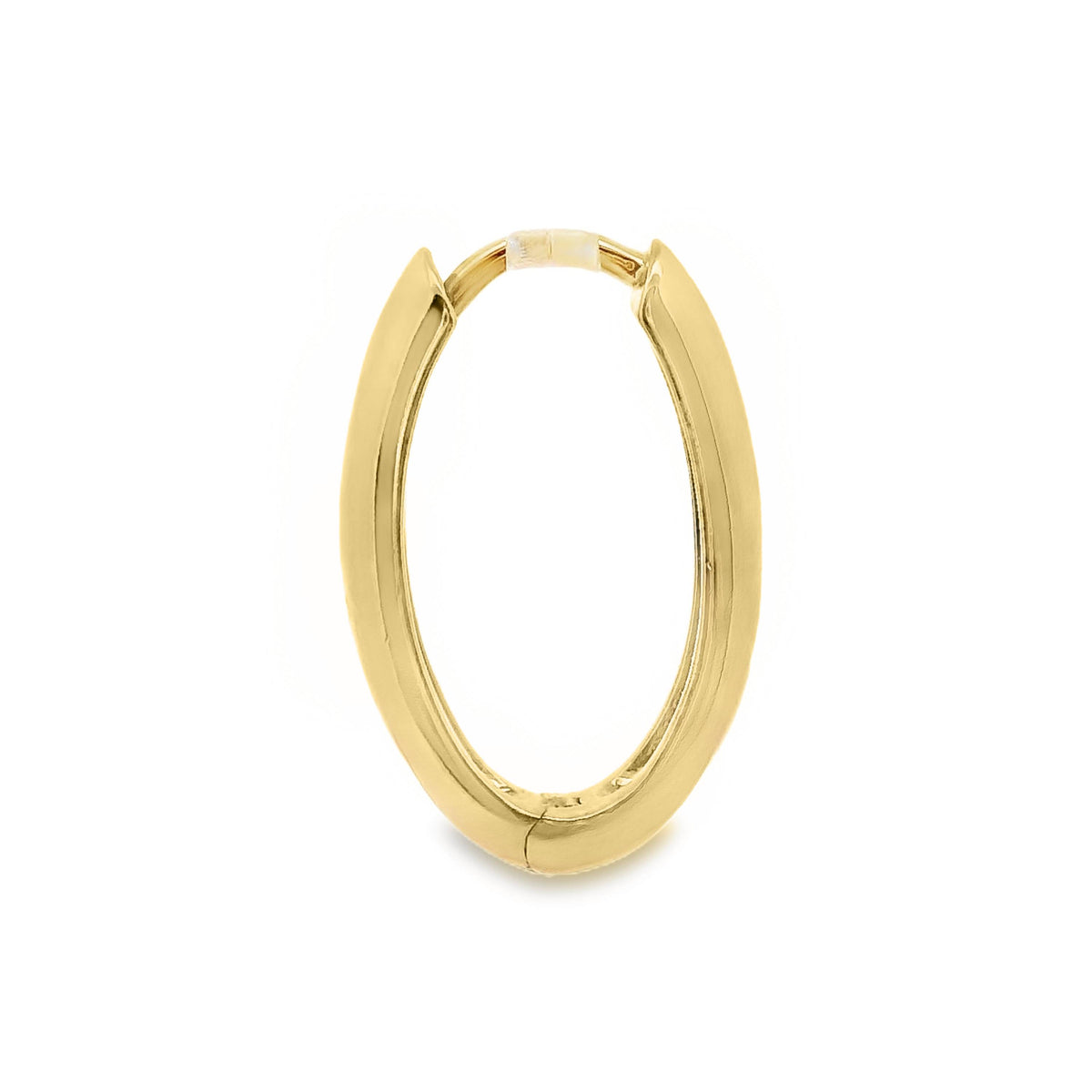 Aime-Toi 18ct Gold Plated Oval Huggie Earrings