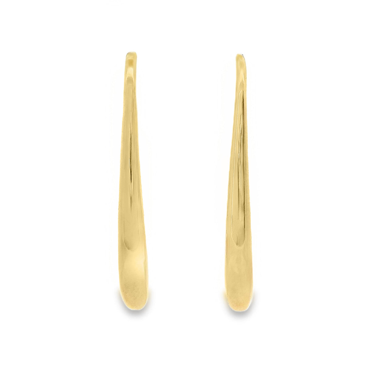 Aime-Toi 18ct Gold Plated Long Hoop Earrings