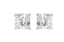 Georgini 5mm Square Clear Stone Earring Studs