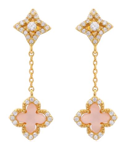 Georgini Sydney Soiree Fairwater Mother Of Pearl Drop Earrings Gold