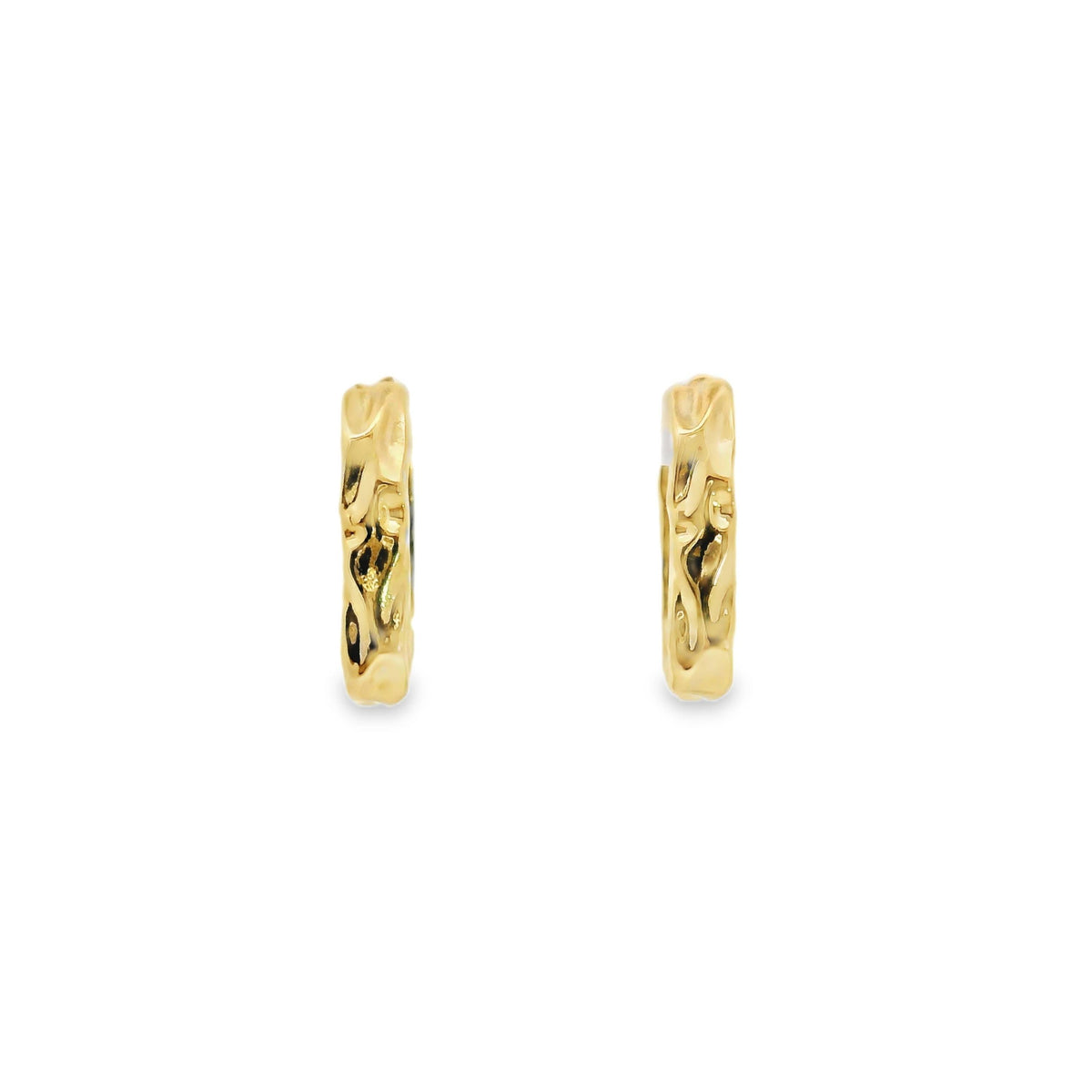 Aime-Toi 18ct Yellow Gold Plated Rectangle Huggie Earrings