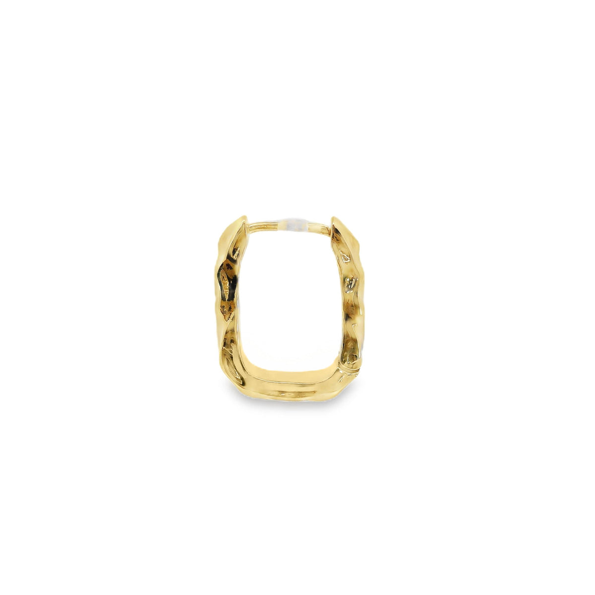 Aime-Toi 18ct Yellow Gold Plated Rectangle Huggie Earrings
