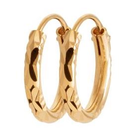 Aime-Toi 18ct Gold Plated Hoop Earrings