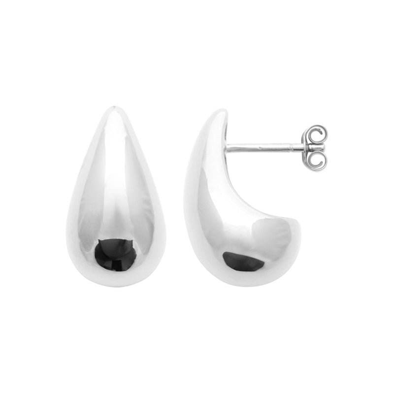 Sterling Silver Teardrop Stud Earrings