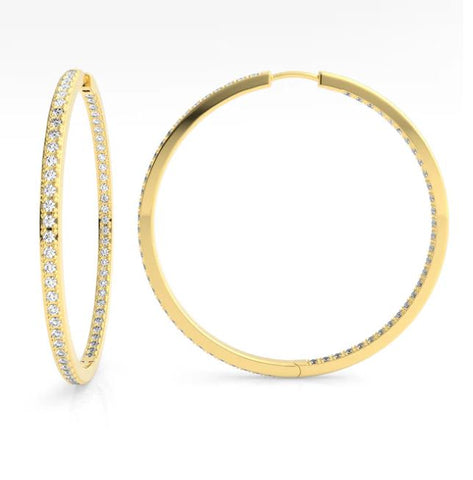 Georgini Elegant Essentials 40mm Gold Hoop