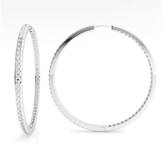 Georgini Elegant Essentials 40mm Silver Hoop