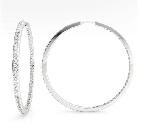 Georgini Elegant Essentials 40mm Silver Hoop