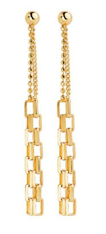 Najo Stardust Double Chain and Link Earrings
