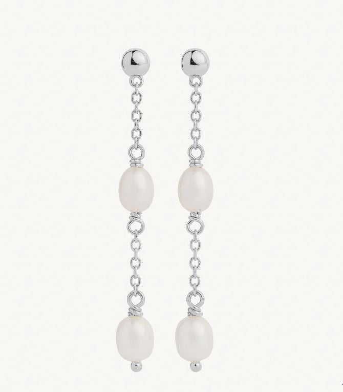 Najo Tidal Whisper Double Pearl Earring