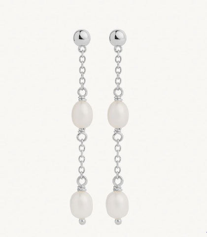Najo Tidal Whisper Double Pearl Earring
