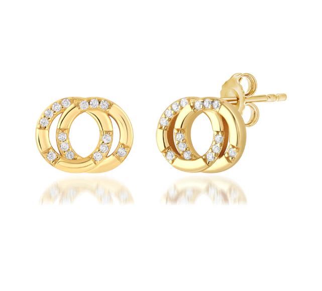Georgini Alchemy Couture Link Earrings Gold