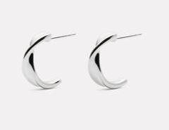 Najo Suncrest Stud Earrings Silver