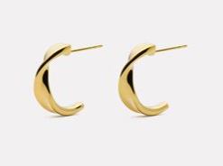 Najo Suncrest Stud Earrings Gold