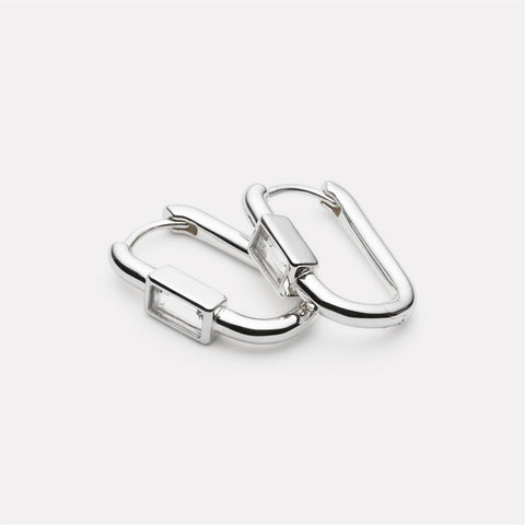 Najo Skye Cubic Zirconia Earrings Silver