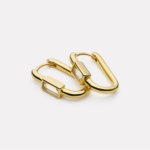 Najo Skye Cubic Zirconia Earrings Gold