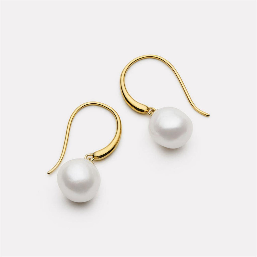 Najo Ocean Glow Pearl Earrings Gold
