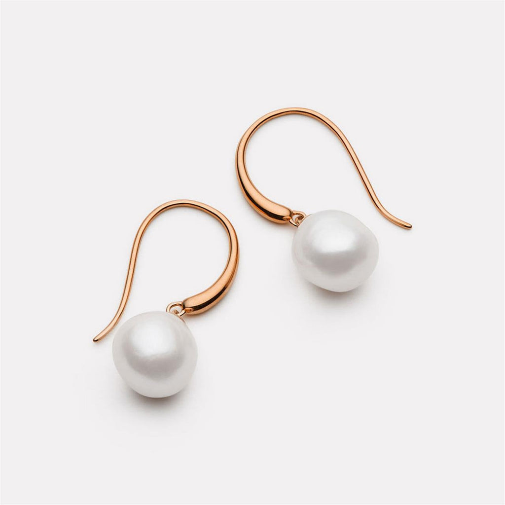 Najo Ocean Glow Pearl Earrings Rose