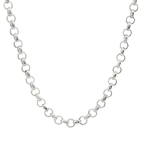 Sterling Silver Round Belcher Link Chain 1.9mm 40cm