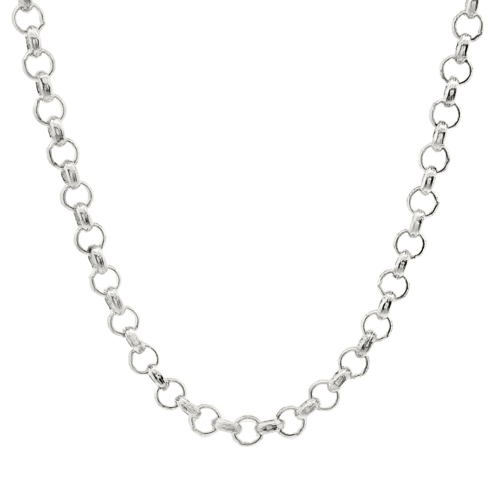 Sterling Silver Round Belcher Link Chain 1.9mm 45cm