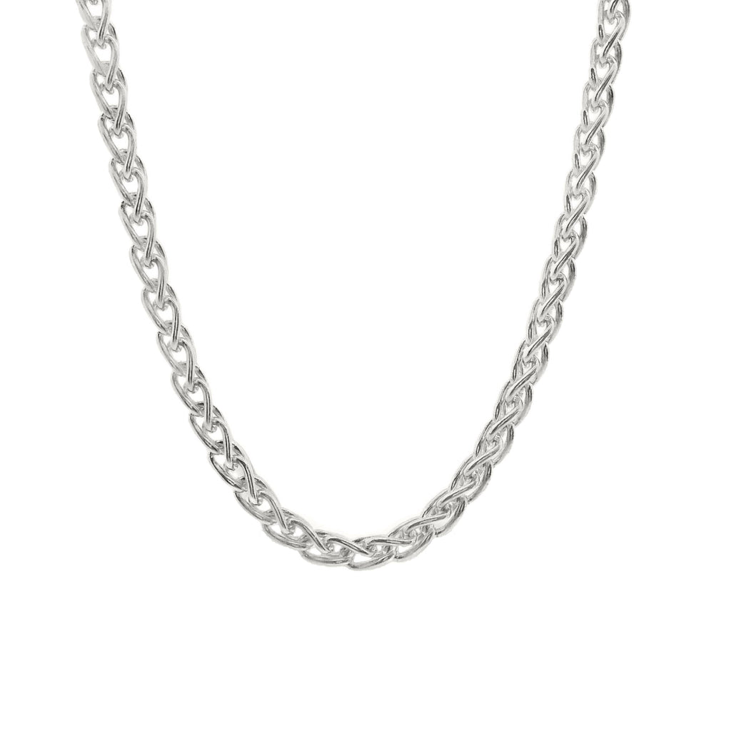 Sterling Silver Italian Spiga Chain 2mm 45cm