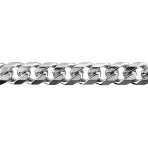 Sterling Silver Diamond Cut Curb Chain 60cm