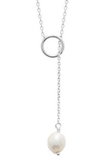 Aime-Toi Sterling Silver Pearl Drop Fine Necklace