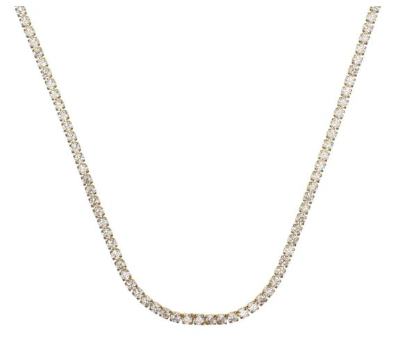Georgini Sydney Soiree 2mm Tennis Necklace In Gold
