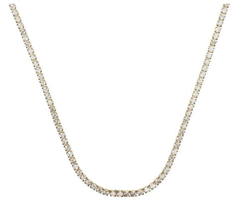 Georgini Sydney Soiree 2mm Tennis Necklace In Gold