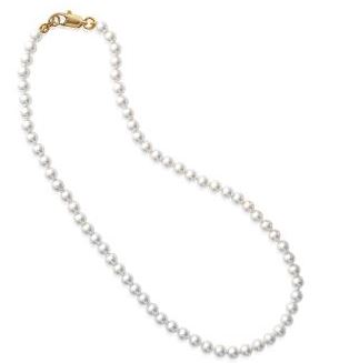 Aime-Toi 18ct Gold Plated Imitation Pearl Strand Necklace
