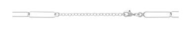 Aime-Toi Sterling Silver Fancy Link Necklace