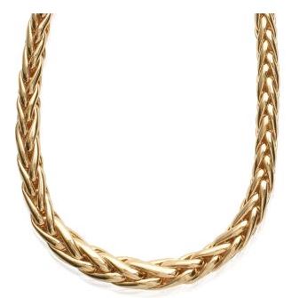 Aime-Toi 18ct Gold Plated Palm Link Necklace