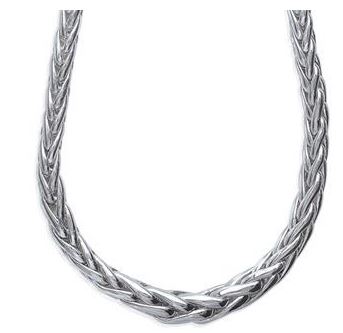 Aime-Toi Sterling Silver Palm Tree Link Necklace