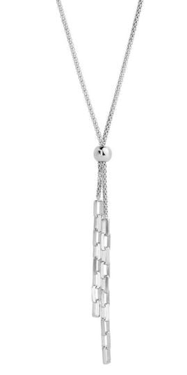 Najo Stardust Chain and Link Necklace Silver