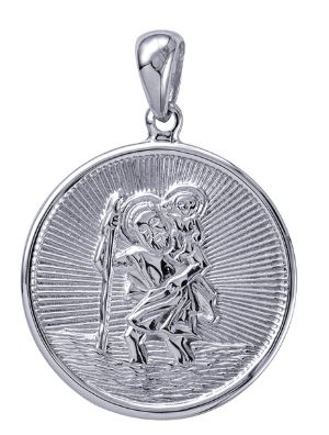 Sterling Silver St. Christopher Pendant