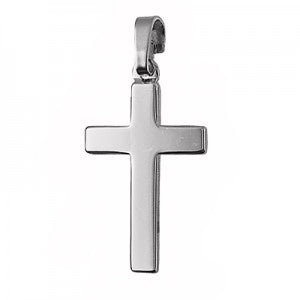 Fine Silver Plain Cross Pendant