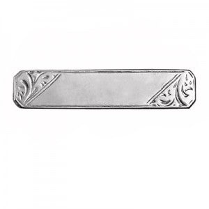 Sterling Silver Engraved Baby Brooch
