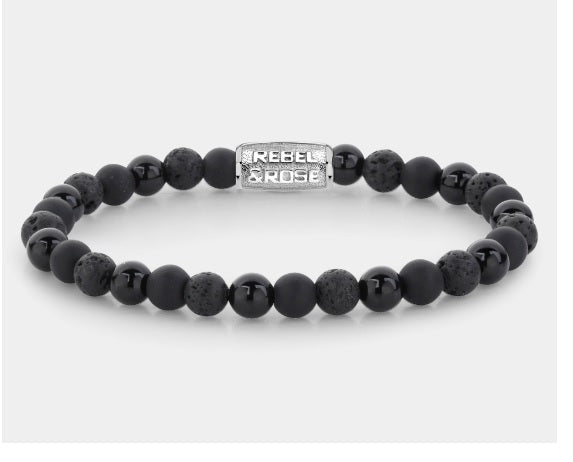 Rebel & Rose Black Rocks Bracelet