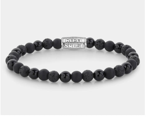 Rebel & Rose Black Rocks Bracelet