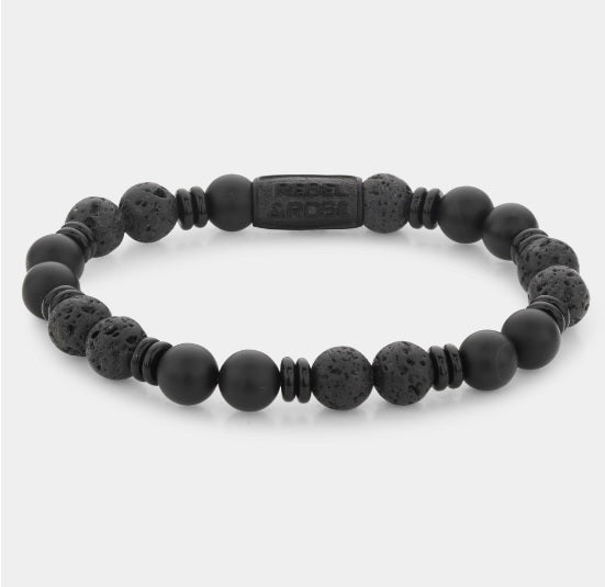 Rebel & Rose Variations Black Bracelet