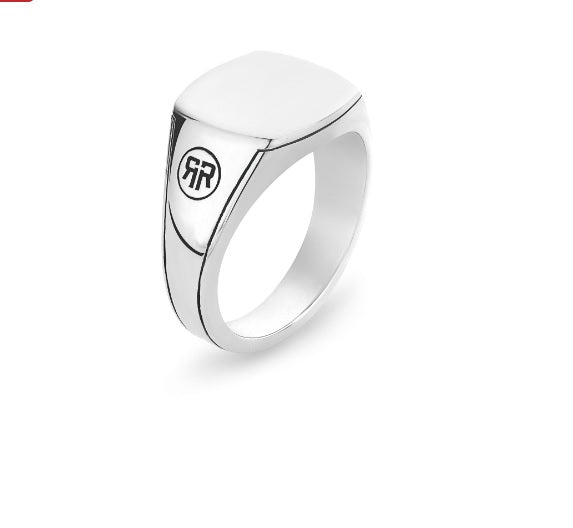 Rebel & Rose Ring Square Silver Shine