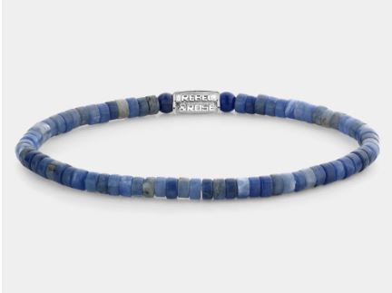 Rebel & Rose Slices - Midnight Blue 4mm Bracelet