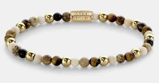Rebel & Rose Autumn Love - 18ct Yellow Gold Ionplated Bracelet
