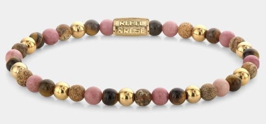 Rebel & Rose Winter Glow - 18ct Yellow Gold Ionplated Bracelet